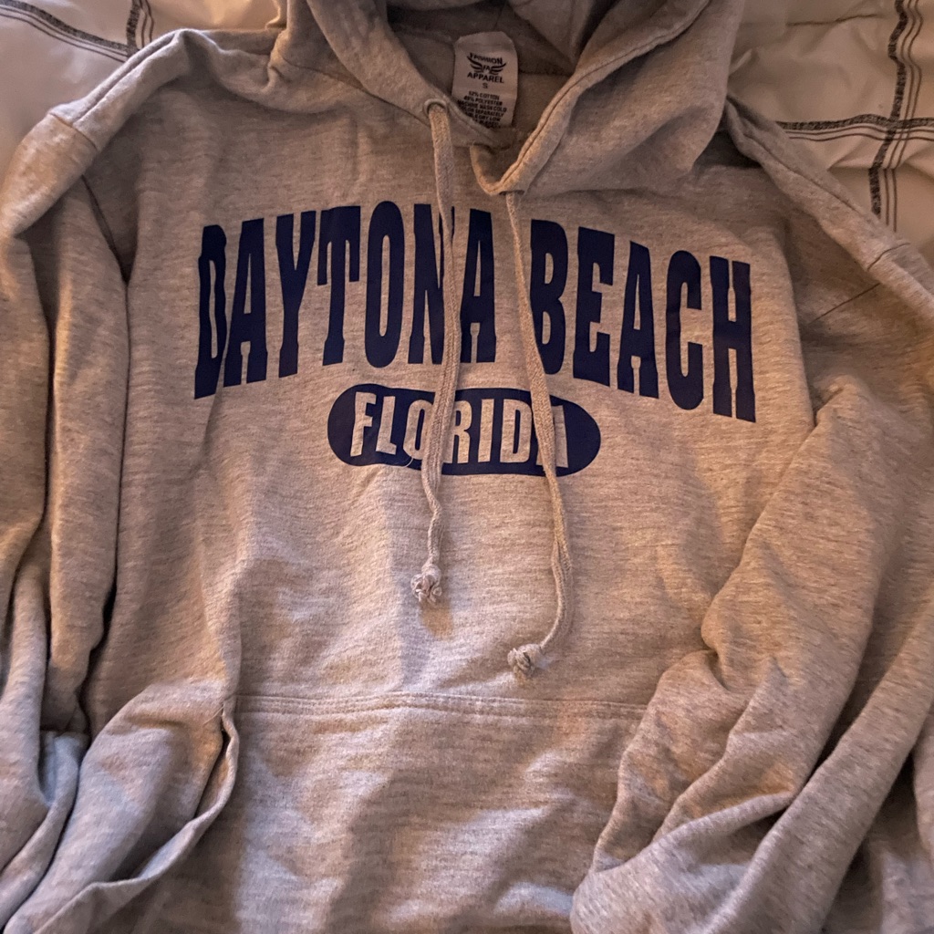 Daytona Beach Florida Gray Hoodie
